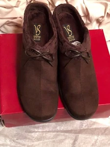 VICTORIA SPENSER BROWN MULES SIZE 11M - Picture 1 of 7