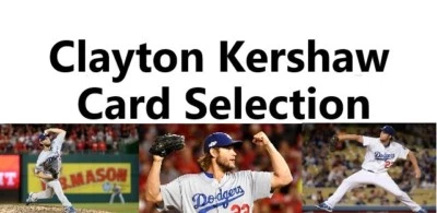 You Pick Your Cards - Clayton Kershaw Los Angeles Dodgers Cards - Image 1 of 4