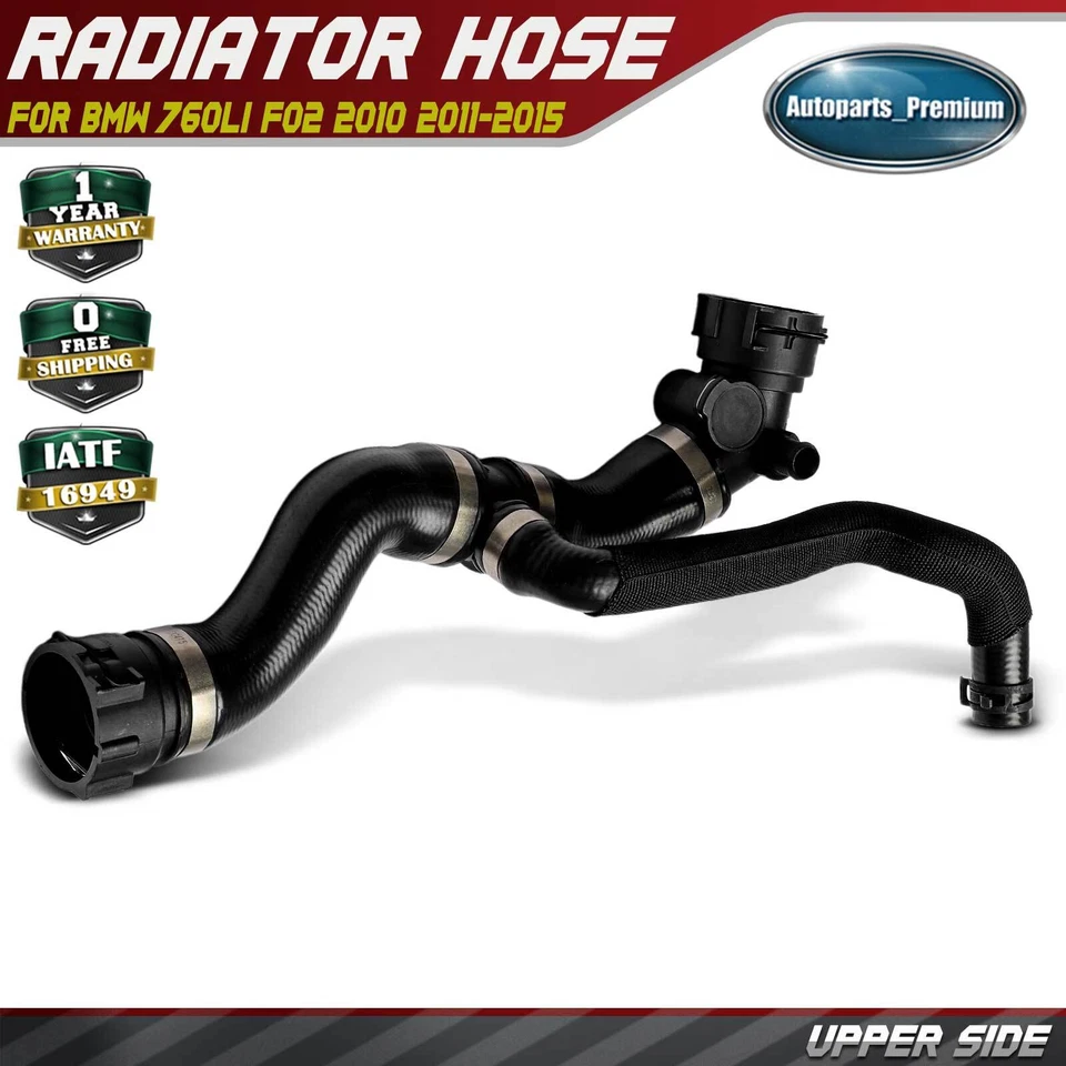 Manguera de refrigerante de radiador lateral superior para BMW 760Li F02 2010 2011 2012 2013 2014 2015 Foto 1 de 4