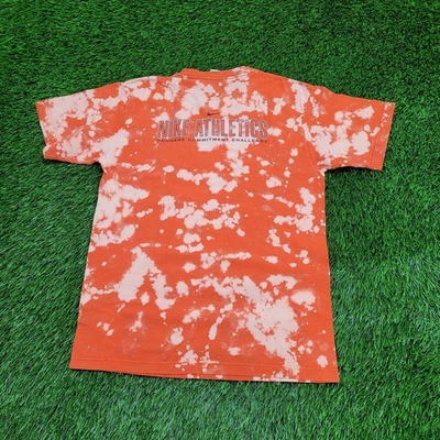 Camisa blanqueada vintage años 90 NIKE para mujer S/M 17x24 naranja EE. UU. Foto 1 de 4