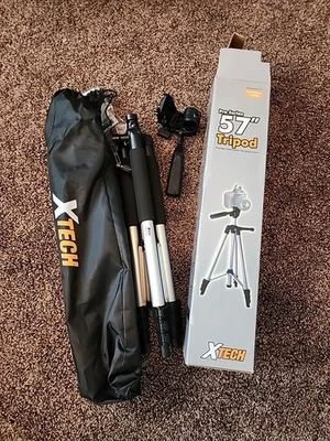 X TECH PRO SERIES 57” Tripod Provides Stabilization For Action Shots NIB! - Image 1 of 3