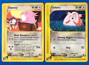 Clefairy 101/165 & Chansey 72/165 Expedition Base Set Regular LOT MP - Picture 1 of 4