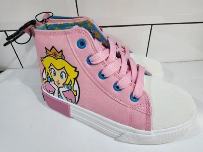 Zapatos Princesa Melocotón Super Mario Niño Talla 1 Hi Top GroundUp Nintendo Foto 1 de 4