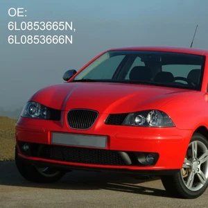 1 Pair Front Bumper Fog Light Frame Grille for 6L 2002-2006 Replace 6L0853665N - Picture 1 of 8