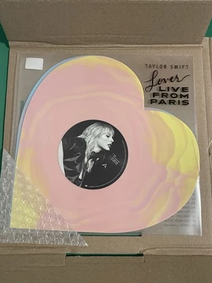 Taylor Swift Lover Live From Paris Heart Shaped Vinyl 2025 NEW Sealed - Image 1 of 4