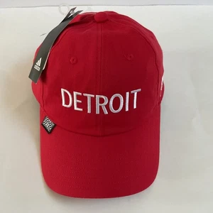 Detroit Red Wings Adidas Reverse Retro 2.0 Slouch Adjustable Hat - Red NWT - Picture 1 of 10