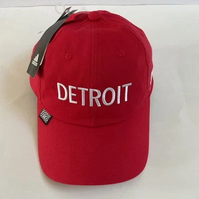 Detroit Red Wings Adidas Reverse Retro 2.0 Slouch Adjustable Hat - Red NWT - Image 1 of 4