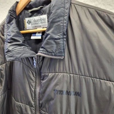 Columbia Titanium Tech Interchange Nylon Inner Layer Jacket Mens 2XL Tall Gray - Image 1 of 4