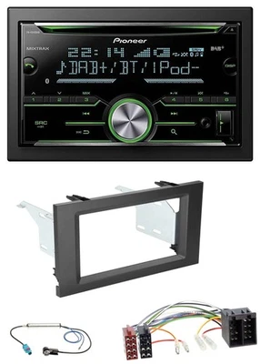 Pioneer Bluetooth MP3 DAB 2DIN USB CD Autoradio Radioeinbauset Doppel-DIN Autora - Bild 1 von 4