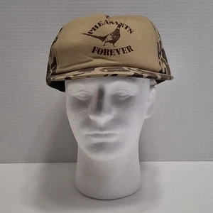 Vintage Pheasants Forever Snapback Mütze Camouflage Trucker Cap BESCHREIBUNG LESEN - Bild 1 von 7
