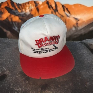 2000’s Brann's Steakhouse Grille VTG Hat Cap Dynamite Burgers Ice Cold Brew Hats - Picture 1 of 24