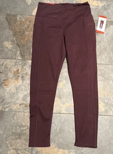 Leggings donna Danskin vita alta legati attivi 7/8 nero ciliegia M nuovi con etichette - Foto 1 di 9