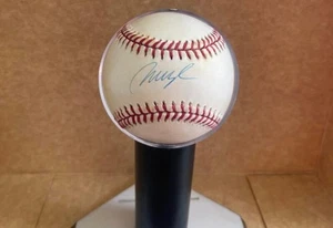 MO VAUGHN ANGELS/RED SOX SIGNED AUTOGRAPHED A.L. BASEBALL BECKETT AUTH - Picture 1 of 3