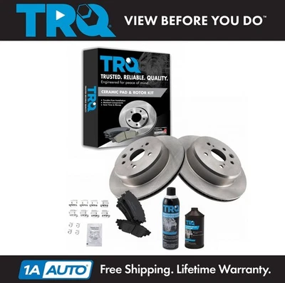 Kit de pastillas de freno y rotor de cerámica trasera con fluidos para Lexus GS200T Foto 1 de 4