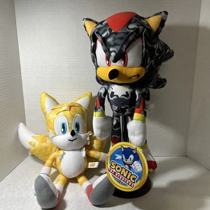 Sonic The Hegdehog Plüschfiguren Menge 2 12" Schatten & 11" Schwänze - Bild 1 von 9