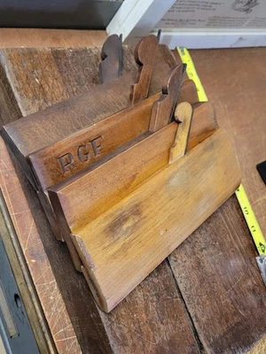 Old Wooden Moulding Plane Group, - Image 1 of 4