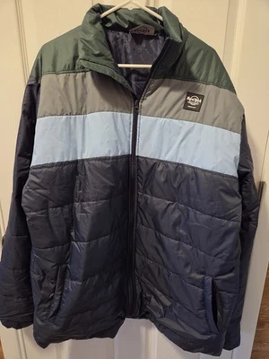 Hard Rock Hotel & Casino Sioux City Light Jacket Coat Size 4XL Navy Blue Green - Image 1 of 4