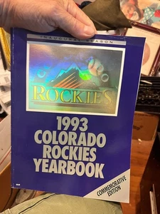 Anuario MLB 1993 Colorado Rockies Edición Conmemorativa Como Nuevo - Imagen 1 de 7
