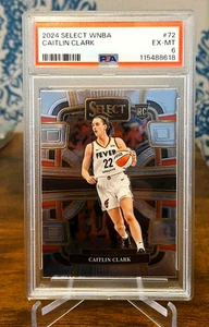 2024 Select WNBA #72 CAITLIN CLARK RC Rookie PSA 6 EX-MT LOOKS MINT! - Bild 1 von 2