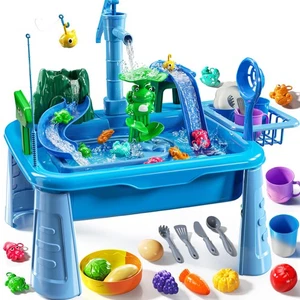 JUKUDAHU Water Table Play Sink Toy for Kids 2 3 4 5 6 Years Old - Outdoor Kit... - Picture 1 of 9