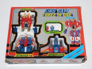 King Dam Three in One Die-Cast Robot Diaclone Diabattles Vintage Action Figure - Picture 1 of 24