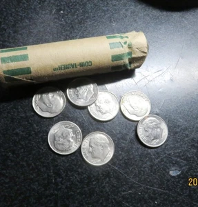 ROLL OF ROOSEVELT DIMES Estate Roll 47 Coins MIXED DATES - Picture 1 of 1