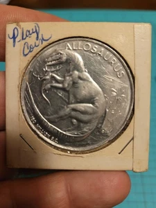 1974 Post Müsli "ALS DIE WELT JUNG WAR" Dinosaurier Münze ALLOSAURUS versiegelt 🦖 - Bild 1 von 5