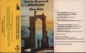 Justin Hayward and John Lodge Blue Jays cassette UK Threshold 1975 cassette grey - Picture 1 of 4