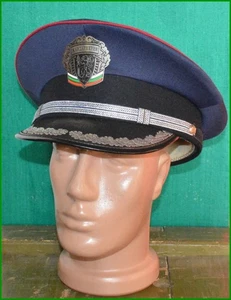 Bulgarian Gendarmery Police mijor officer uniform Visor Cap sz. L - Picture 1 of 3