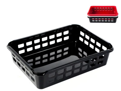 Cestino Forato In Polipropilene Colori Assortiti Cm 25X19X6 - Immagine 1 di 4