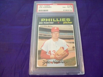 1971 TOPPS #166 JOE HOERNER PSA 8 - Image 1 of 2