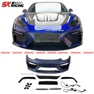 Fits 2017-2023 Tesla Model 3 GT4 Style Unpainted PP Front Bumper Lip Body kits - Picture 1 of 24
