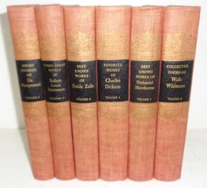 Whitman, Hawthorne, Dickens, Zola, RL Stevenson, - Book Club Associates HC Set - Picture 1 of 5
