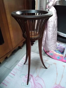 Antique Victorian Mahogany Jardiniere Plant Stand - Picture 1 of 9