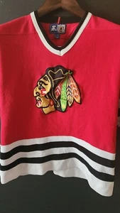 Vintage Starter Youth L/XL Chicago Blackhawks Sweater/Jersey NHL Official Merch - Picture 1 of 9