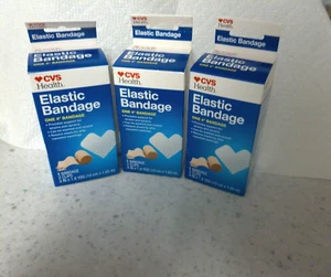 CVS Elastic Bandage 4 Inch X 1.8 Yards w/2 clips - Picture 1 of 3