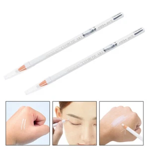 2 Piezas Lápiz de Cejas Impermeable Blanco para Cejas Iluminador Lápices de Maquillaje - Imagen 1 de 12