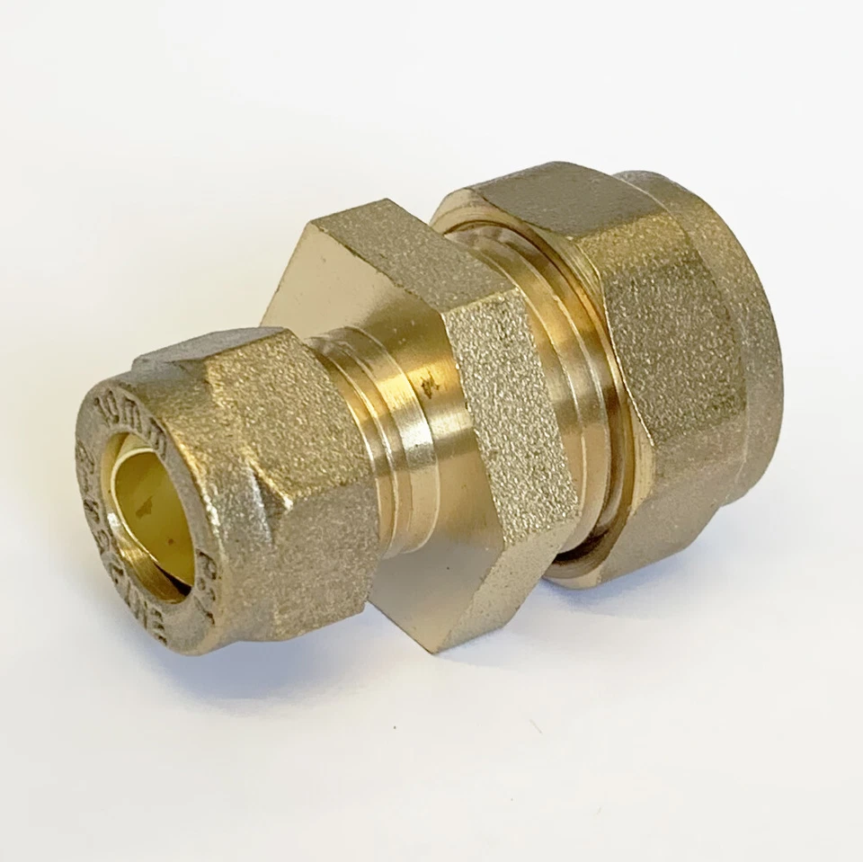 EMBRASS Reducing Coupling 10mm x 8mm Compression WRAS Approved Brass Fittings