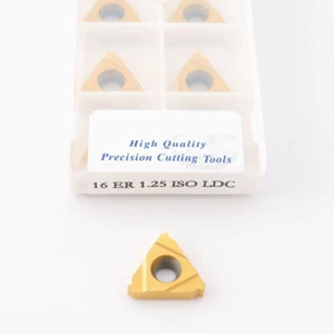 Herramienta de torneado de torno CNC 16ER 1.25ISO LDC 10 piezas Inserto de roscado de carburo para acero - Imagen 1 de 3