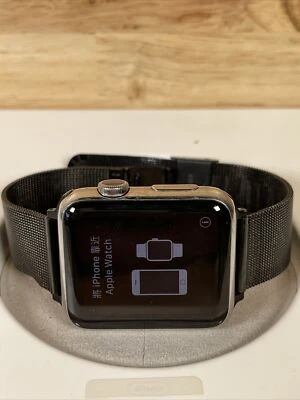 Auténtico Apple Watch Acero Inoxidable Cristal de Zafiro 42mm Serie 316L Foto 1 de 4