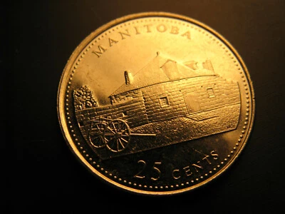 Canada 1992 Manitoba Province Commemorative 25 Cent Mint Coin. - Image 1 of 2