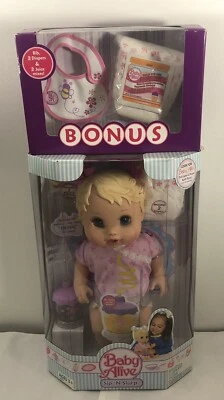 New 2006 Hasbro Baby Alive Sip n Slurp Very Rare Baby Doll Bonus Gift Pack NRFB - Image 1 of 4