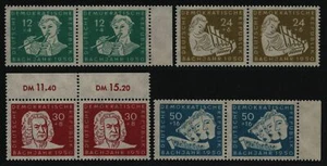RDA 1950 - Mi-Nr. 256-259 ** - MNH - par - horizontal - Imagen 1 de 2