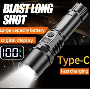 LED-Teleskop-Zoom-Taschenlampe mit starkem Licht und großer Reichweite - Bild 1 von 5
