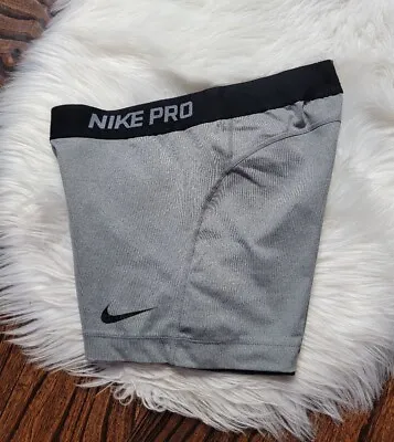 Nike Pro Dri Fit Fitted Shorts Women's Size Medium Gray 3  Inseam • 22.40€