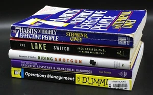 Lot of 5 Personal Growth and Success Books 7 Habits Operations Office - Picture 1 of 5