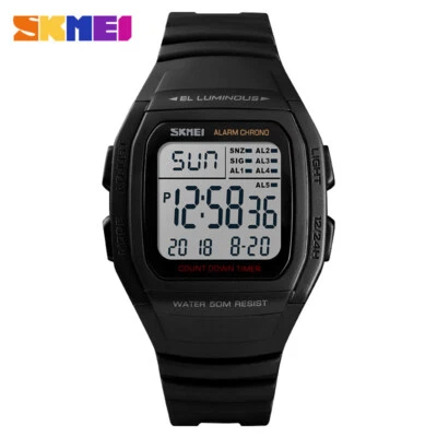 Relojes informales de lujo SKMEI 1278 deportivo digital reloj pulsera exterior doble hora para hombre Foto 1 de 4