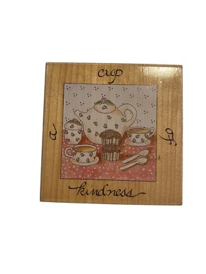 Резиновый штамп Stamps Happen Inc No50034 A Cup of Kindness чай и кексы - Изображение 1 из 3