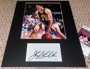 JOHN STOCKTON SIGNED 3X5 CUT JSA 11X14 8X10 PHOTO AUTOGRAPH UTAH JAZZ BASKETBALL - Picture 1 of 3