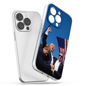 Funda de tiro Donald Trump para iPhone 12 13 14 15 Pro Max delgada a prueba de golpes - Imagen 1 de 12